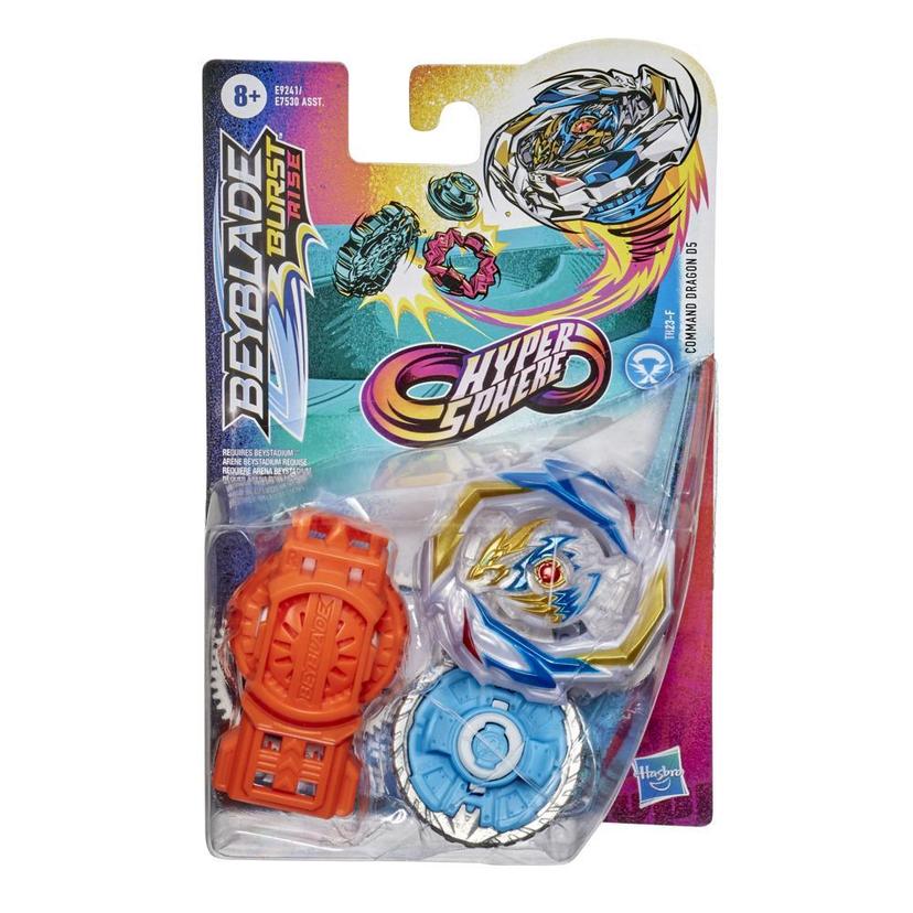 experiencia A gran escala Resonar Beyblade Burst Rise Hypersphere Command Dragon D5 Starter Pack -- Attack  Type Battling Game Top and Launcher Toy - Beyblade