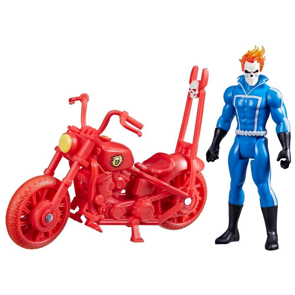 Marvel Legends Series Retro 375 Collection Ghost Rider Action Figures (3.75”) with Vehicle product thumbnail 1