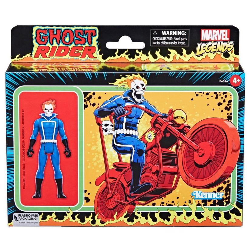 Marvel Legends Series Retro 375 Collection Ghost Rider Action Figures (3.75”) with Vehicle product image 1