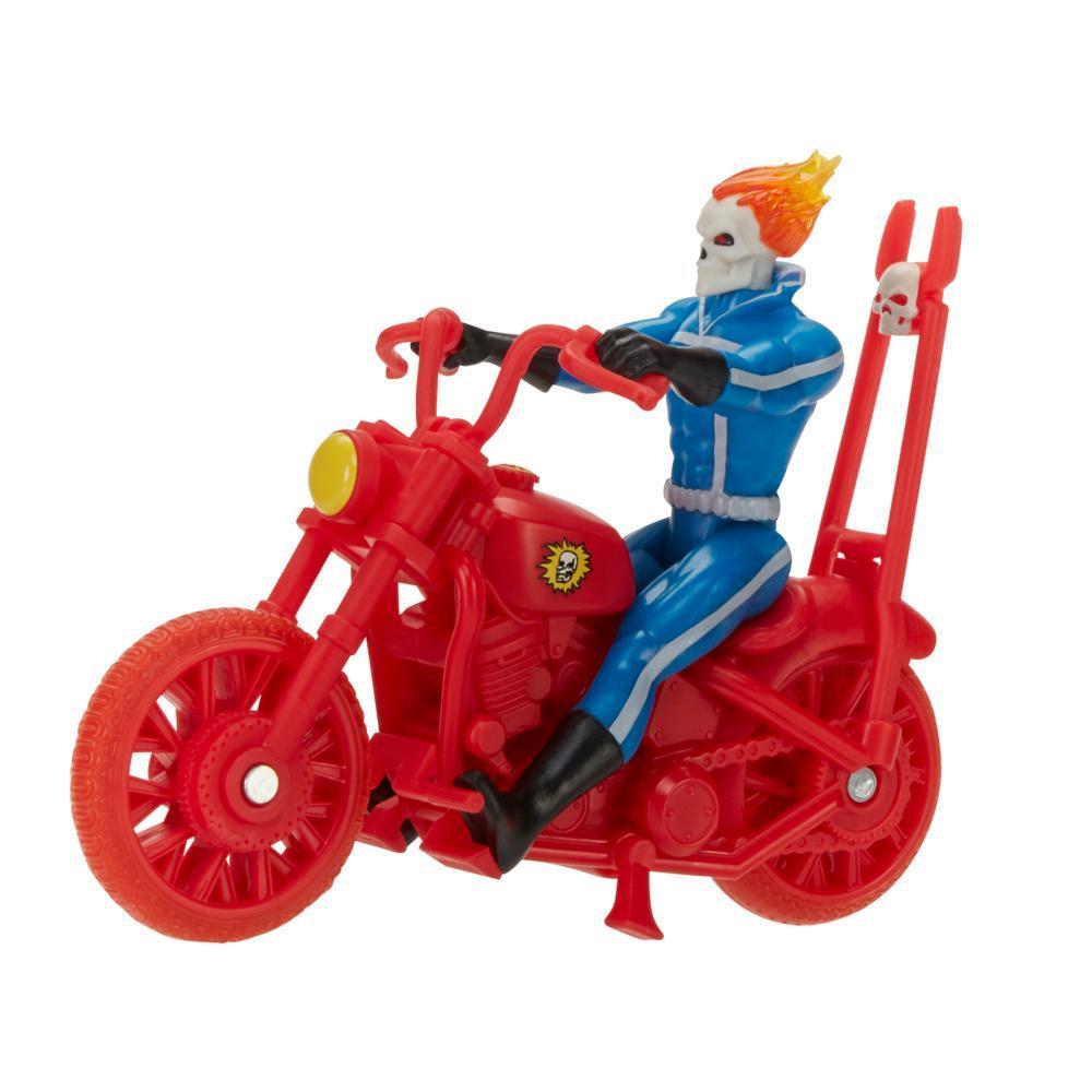 Marvel Legends Series Retro 375 Collection Ghost Rider Action Figures (3.75”) with Vehicle product thumbnail 1