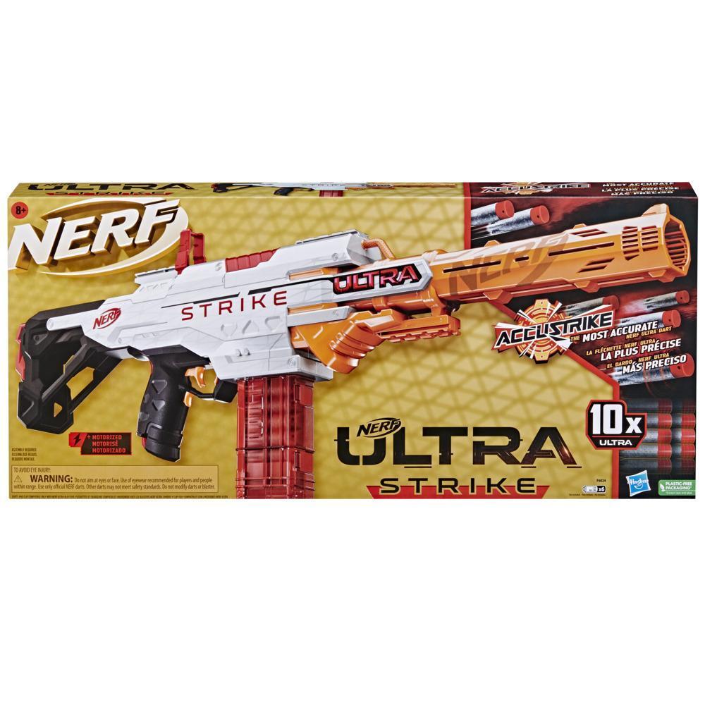 Nerf Ultra Strike Motorized Blaster, 10 Nerf AccuStrike Ultra Darts, 10-Dart Clip, Compatible Only with Nerf Ultra Darts product image 1