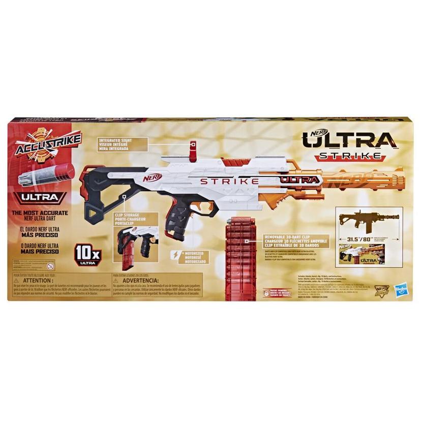Nerf Ultra Strike Motorized Blaster, 10 Nerf AccuStrike Ultra Darts, 10-Dart Clip, Compatible Only with Nerf Ultra Darts product image 1