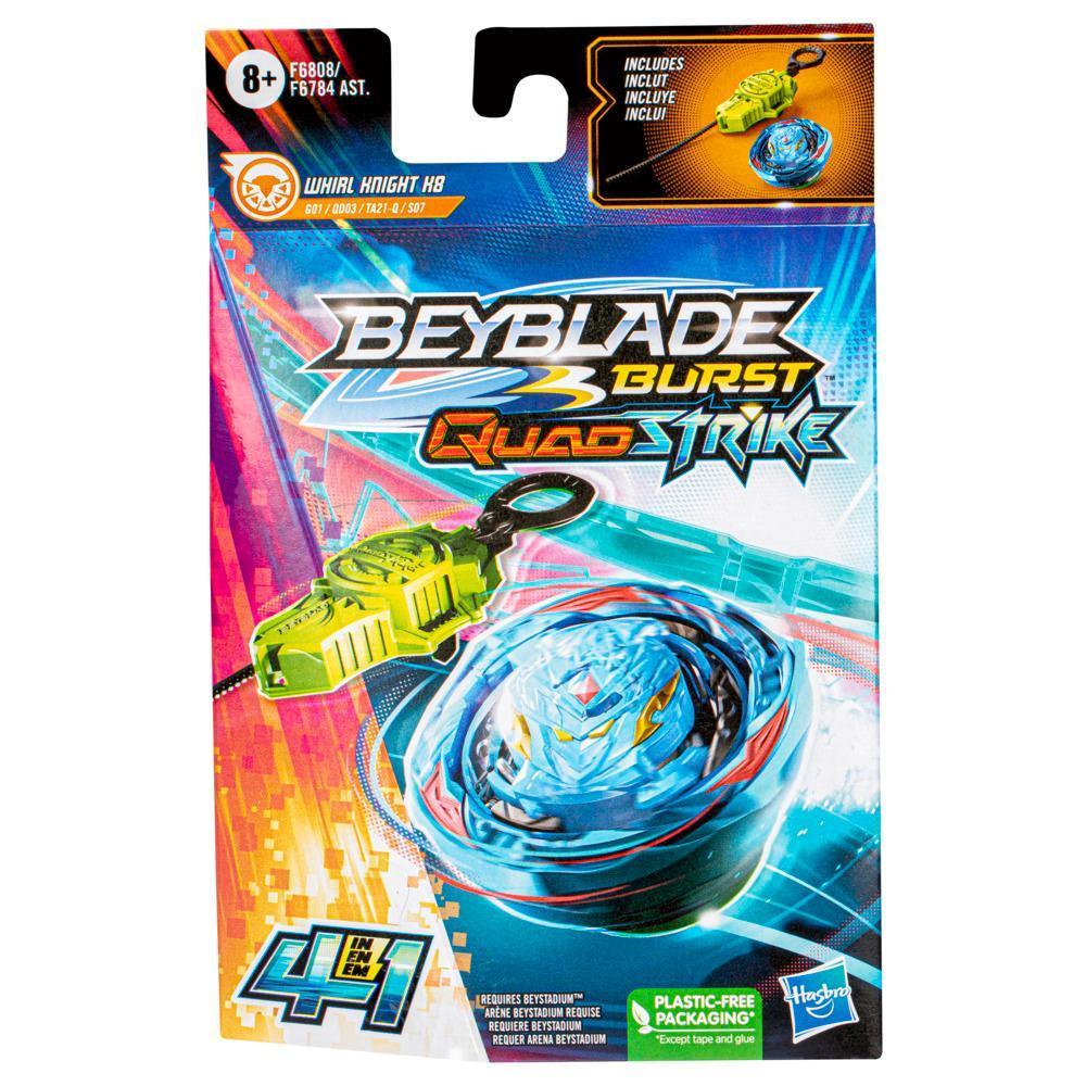 Beyblade Burst QuadStrike Whirl Knight K8 Starter Pack, Battling Game Toy with Launcher product thumbnail 1