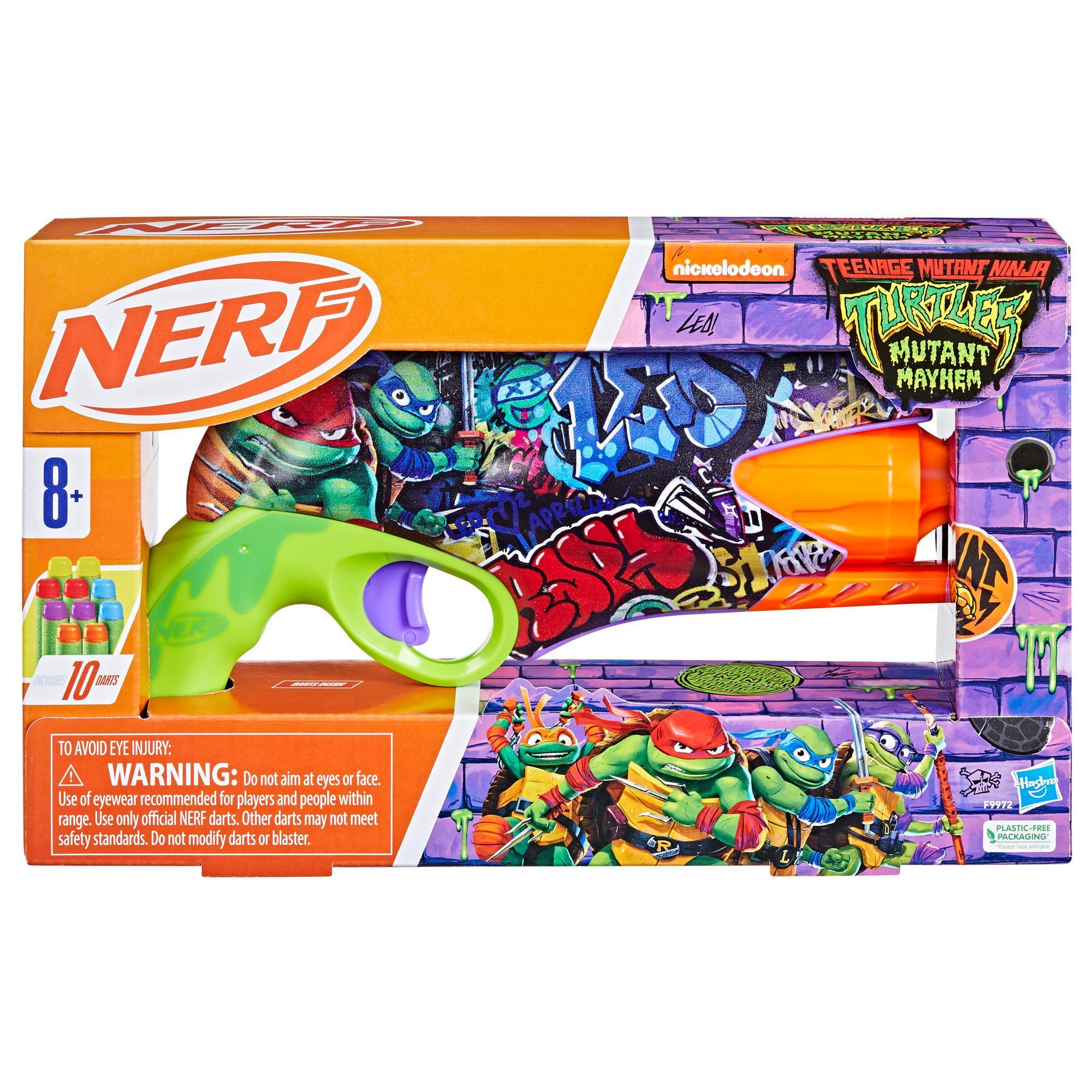 Nerf Teenage Mutant Ninja Turtles Blaster, 10 Nerf Elite Darts, Gifts for 8 Year Old Boys & Girls & Up product thumbnail 1