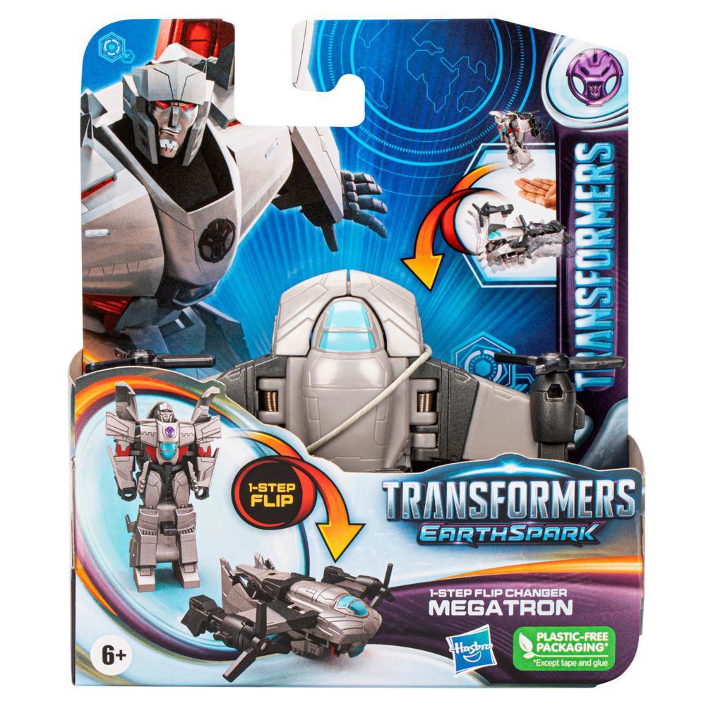 Transformers Toys EarthSpark 1-Step Flip Changer Megatron Action Figure product thumbnail 1