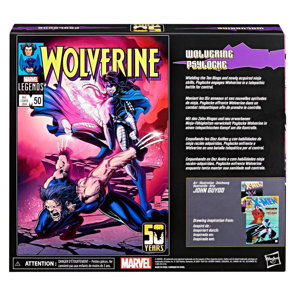 Marvel Legends Series Wolverine and Psylocke, 6" Comics Collectible Action Figures product thumbnail 1