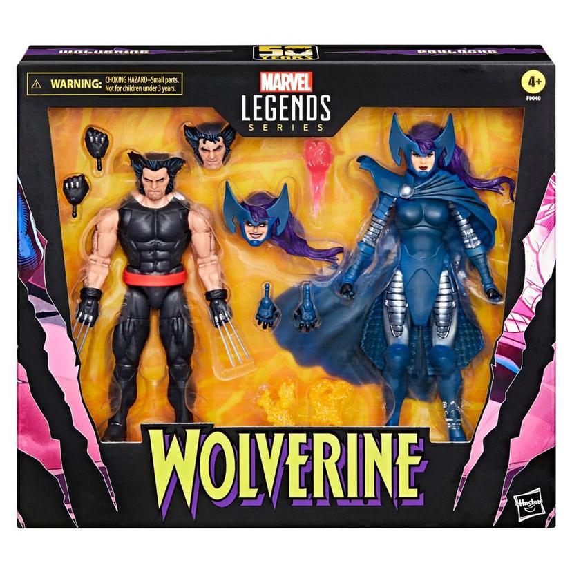 Marvel Legends Series Wolverine and Psylocke, 6" Comics Collectible Action Figures product image 1