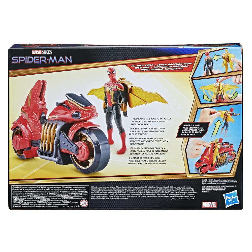 Marvel Spider-Man 6-Inch Jet Web Cycle Vehicle and Action Figure Toy With Wings, Spider-Man Movie-Inspired, For Age 4 and Up product thumbnail 1