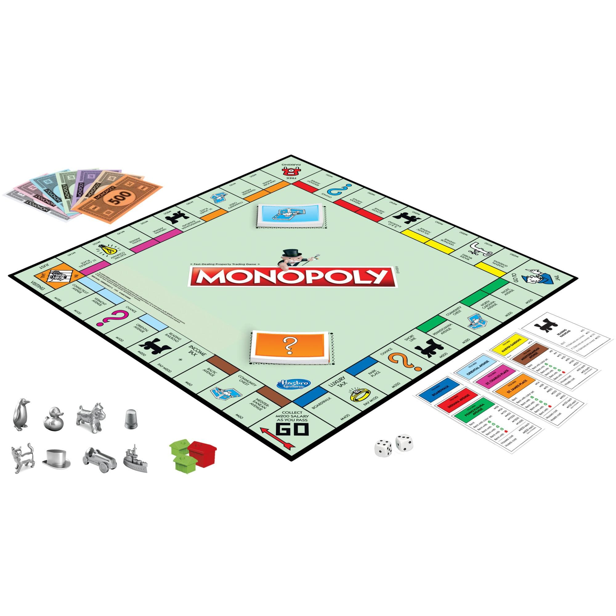 Monopoly Board Game for Ages 8+, For 2-6 Players, Includes 8 Tokens ...