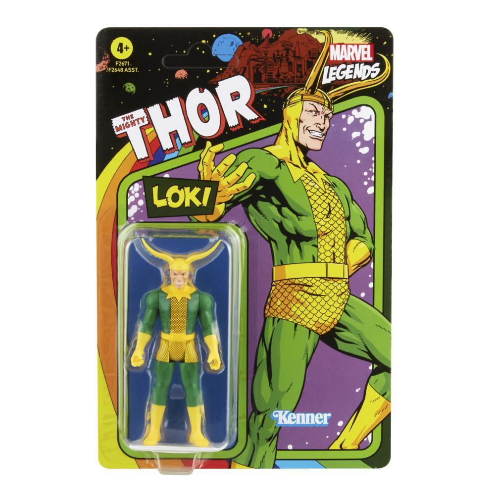 Hasbro Marvel Legends Series 3.75-inch Retro 375 Collection Loki Action Figure Toy product thumbnail 1