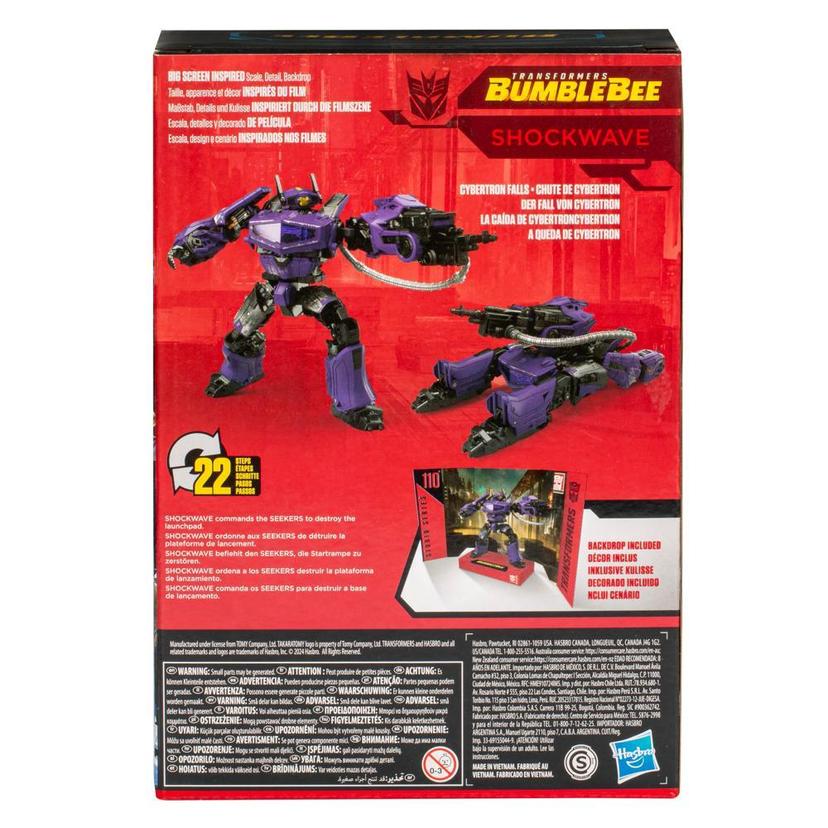 Transformers Studio Series Voyager Transformers: Bumblebee 110 Shockwave 6.5” Action Figure, 8+ product image 1