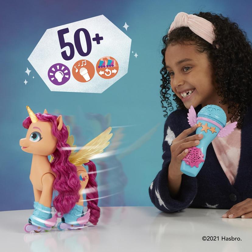 My Little Pony: A New Generation Movie Sing 'N Skate Sunny Starscout - 9-Inch Remote Control Toy, 50 Reactions, Lights and Music product image 1