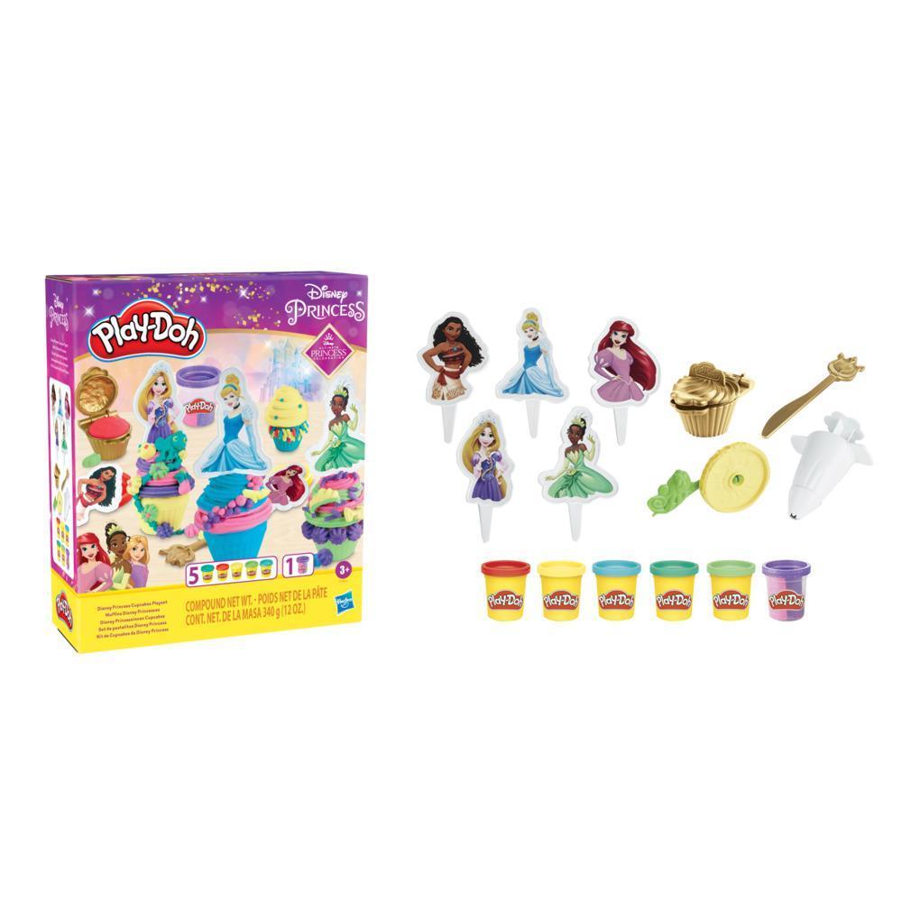 Play-Doh Disney Princess Cupcakes Playset Arts and Crafts Toy for Kids 3 Years and Up with 6 Cans product thumbnail 1
