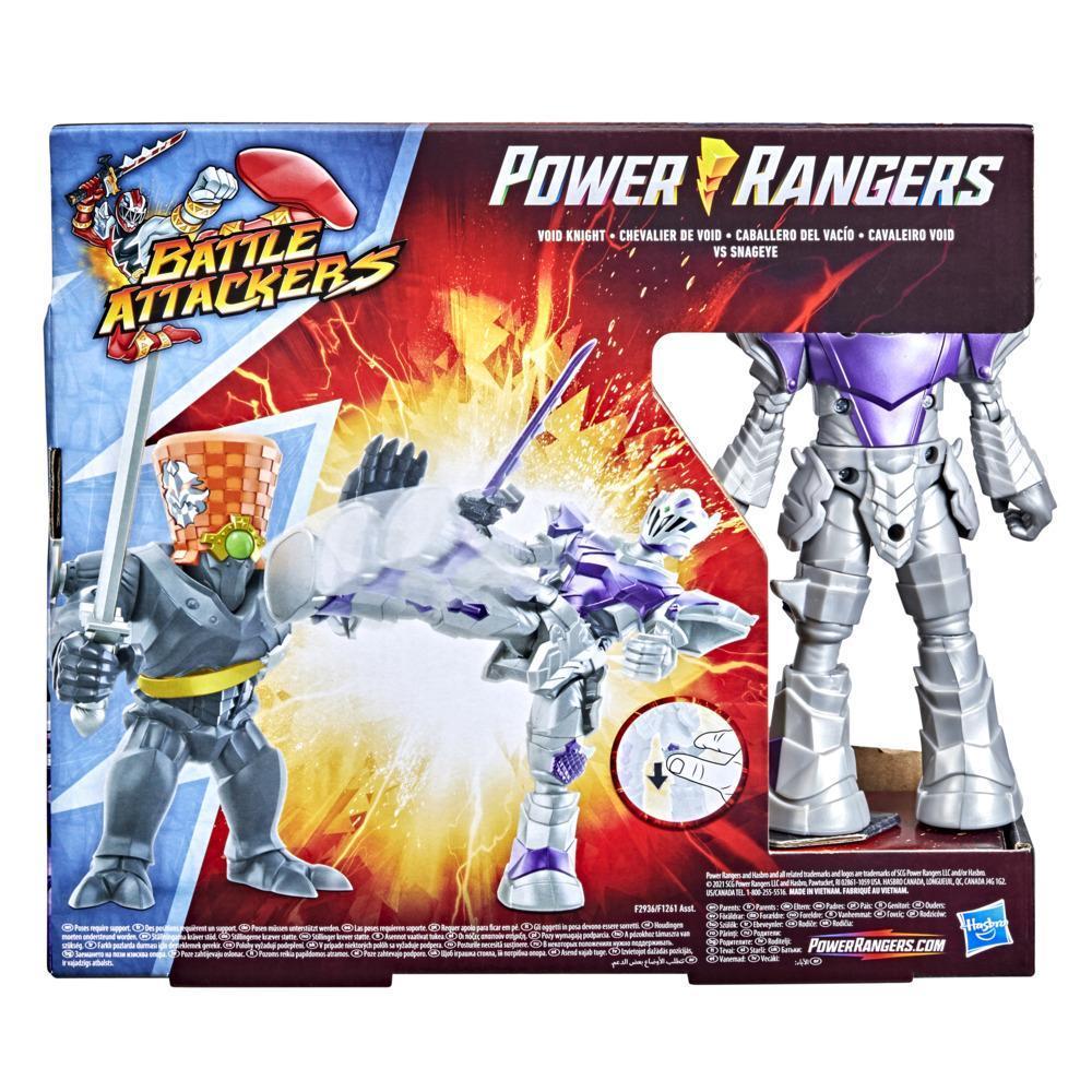 Power Rangers Dino Fury Battle Attackers 2-Pack Void Knight vs. Snageye Kicking Action Figure Toys For Ages 4 and Up product thumbnail 1