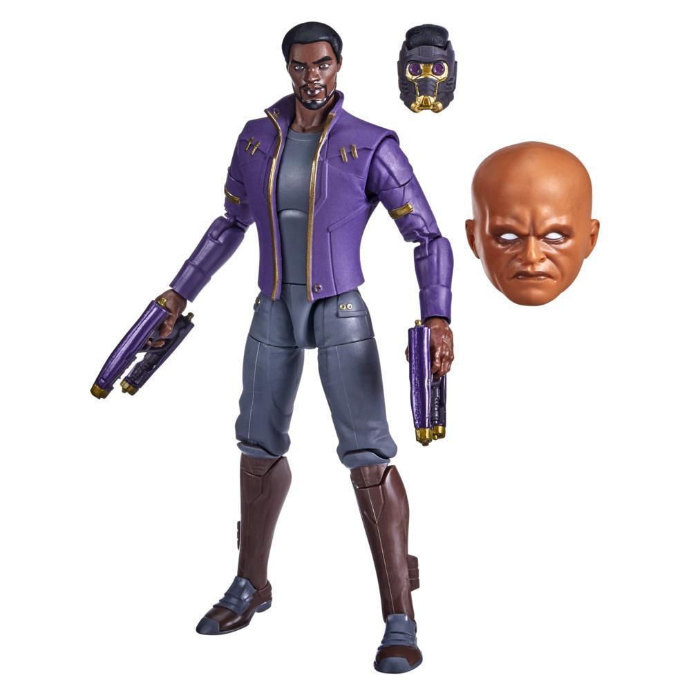 Marvel Legends Series 6-inch Scale Action Figure Toy T'Challa Star-Lord, Includes Premium Design, 3 Accessories, and Build-a-Figure Part product thumbnail 1