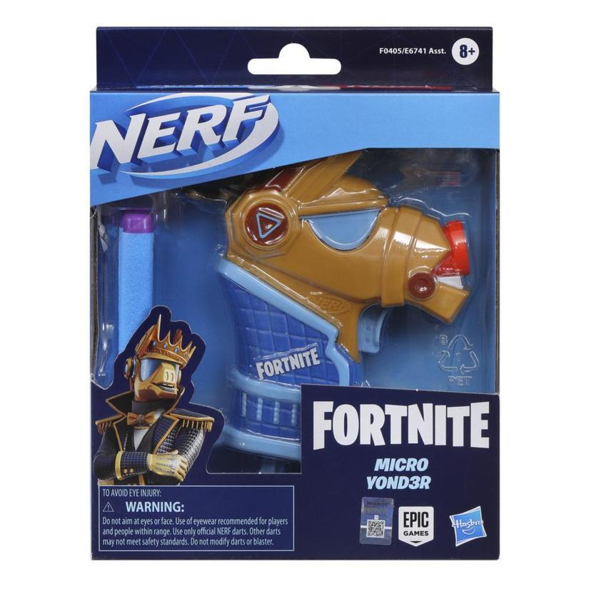 Nerf Fortnite Micro Y0nd3r Blaster -- Fortnite Yond3r Outfit Design -- Includes 2 Nerf Darts and Removable Crown product image 1