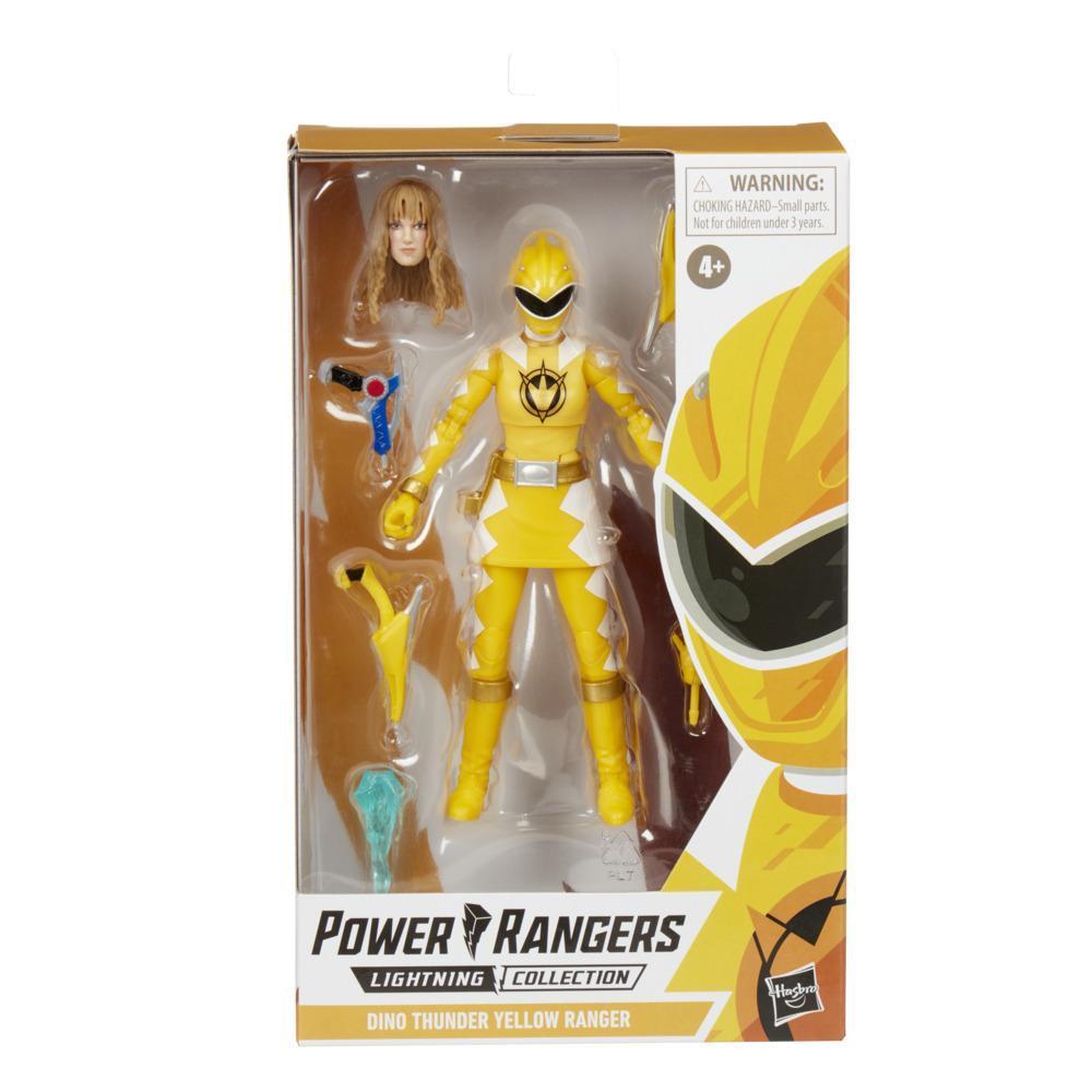 Power Rangers Lightning Collection Dino Thunder Yellow Ranger 6-Inch Premium Collectible Action Figure Toy, Accessories product thumbnail 1