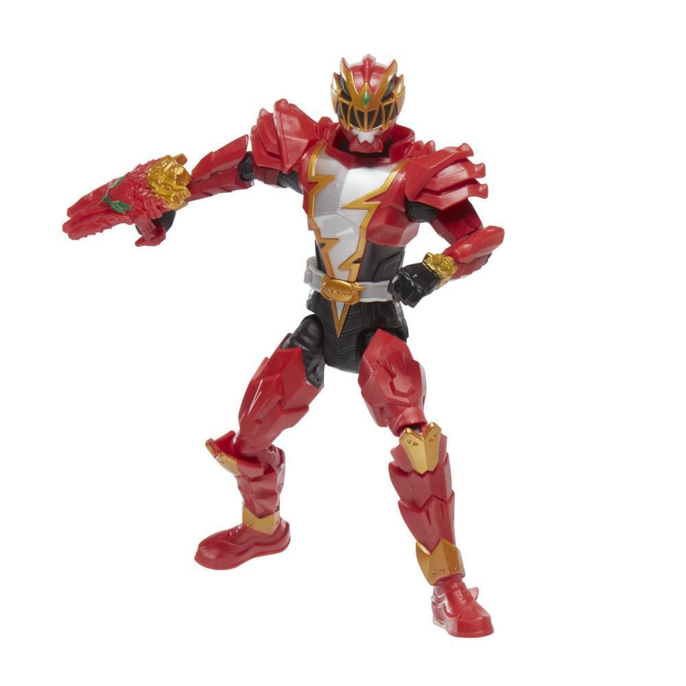 Power Rangers Dino Fury Dino Knight Red Ranger 6-Inch Action Figure Toy with Dino Fury Key, Dino-Themed Accessory, Kids product thumbnail 1