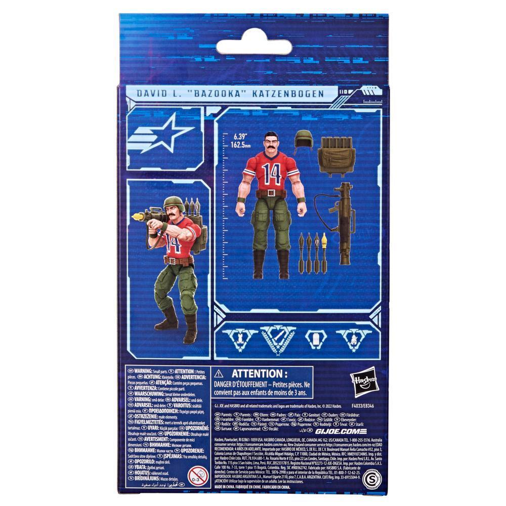 G.I. Joe Classified Series David L. "Bazooka" Katzenbogen Action Figure 62 Collectible Toy, Accessories, Custom Package Art product thumbnail 1