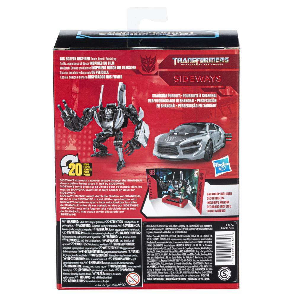 Transformers Toys Studio Series 88 Deluxe Transformers: Revenge of the Fallen Sideways Action Figure, 8 and Up, 4.5-inch product thumbnail 1