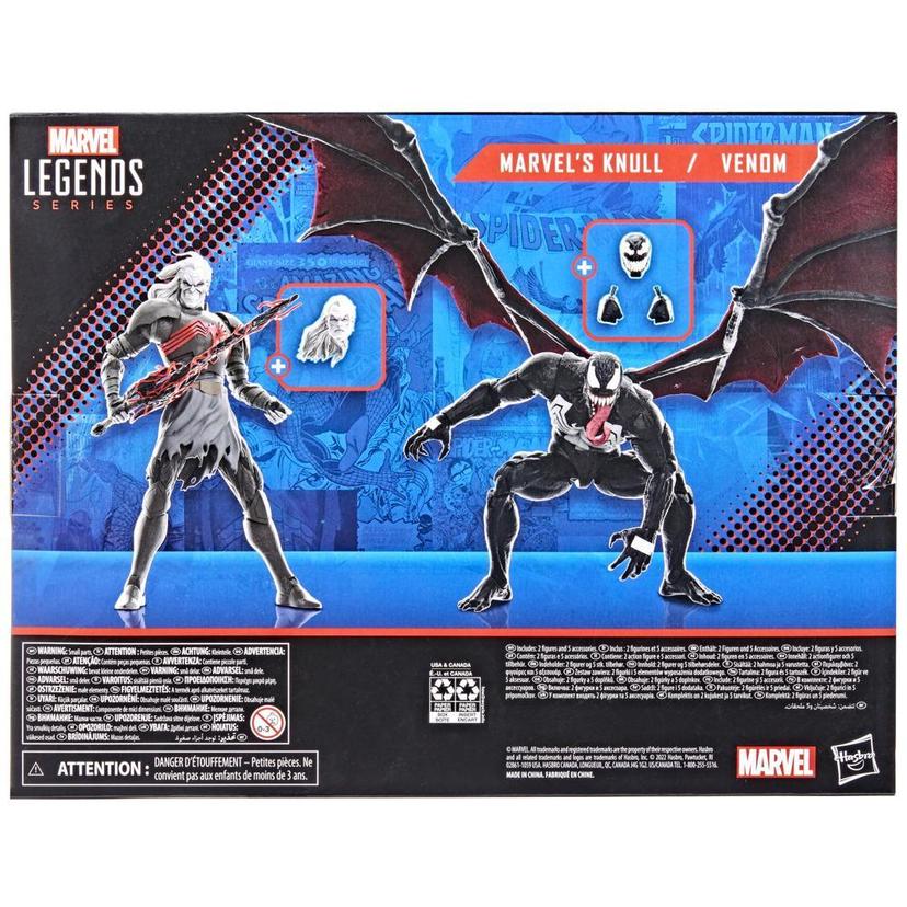 Marvel Legends Series Spider-Man 60th Anniversary Marvel’s Knull and Venom 2-Pack 6-Inch Action Figures, 5 Accessories product image 1