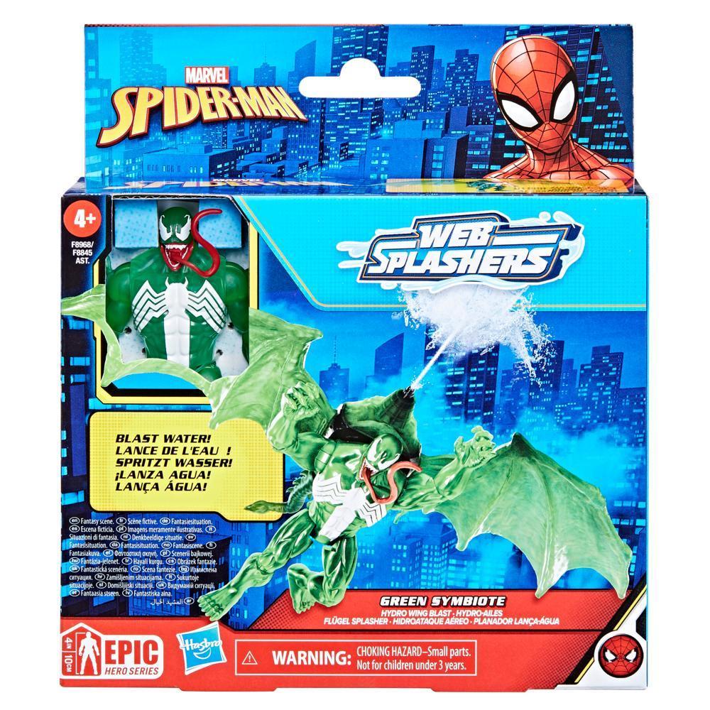 Marvel Spider-Man Epic Hero Series Web Splashers Green Symbiote Hydro Wing Blast Playset product thumbnail 1