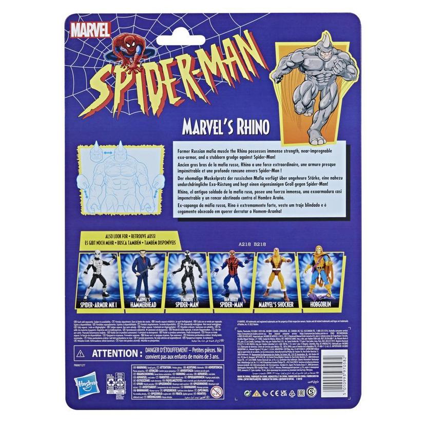 Marvel Legends Series Spider-Man 6-inch Marvel's Rhino Retro