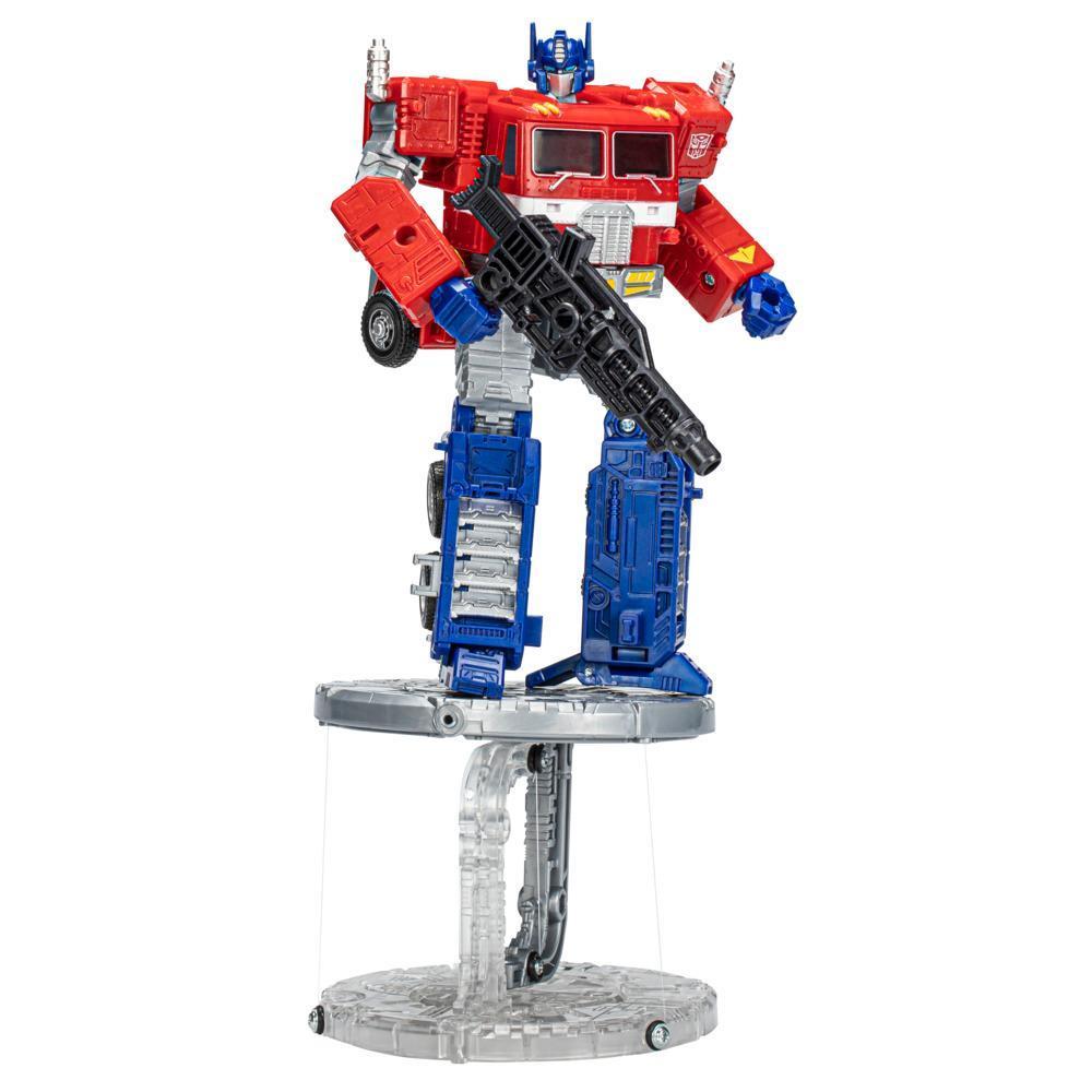 Transformers Takara Tomy Masterpiece Optimus Prime And Tenseg Base Transformers 