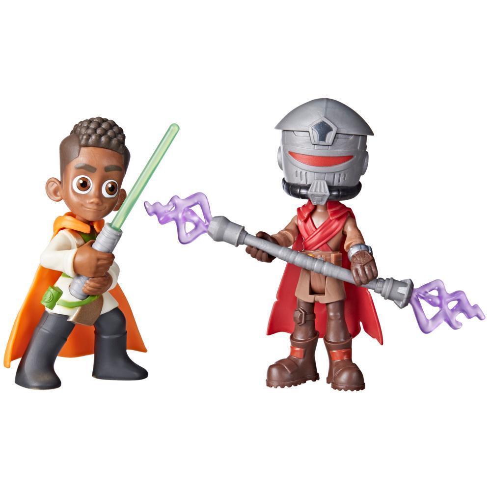 Star Wars Pop-Up Lightsaber Duel Kai & Taborr Action Figures, Star Wars Preschool Toys (4") product thumbnail 1