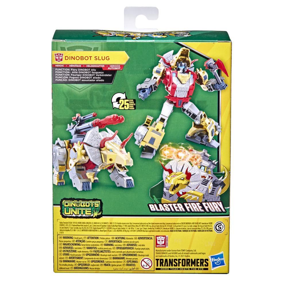 Transformers Bumblebee Cyberverse Adventures Toys Deluxe Dinobot Slug Figure, Blaster Fire Fury Action Attack, 5-inch product thumbnail 1