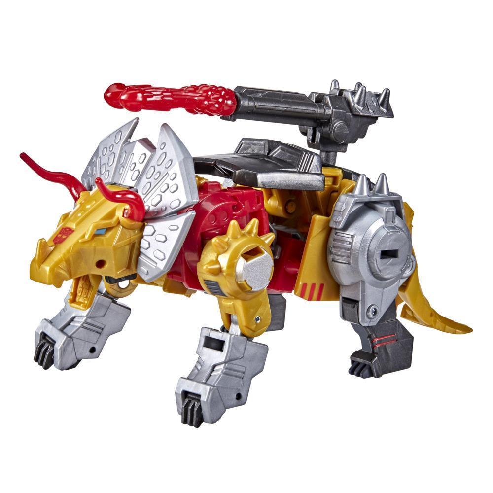 Transformers Bumblebee Cyberverse Adventures Toys Deluxe Dinobot Slug Figure, Blaster Fire Fury Action Attack, 5-inch product thumbnail 1