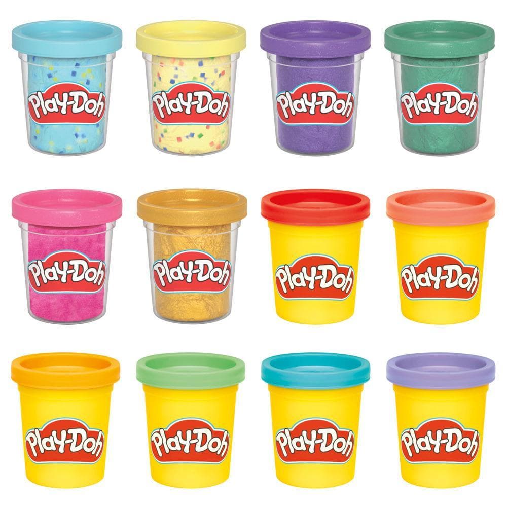 Play-Doh 12 Pack Assorted Celebration Compound Arts and Crafts Toys product image 1