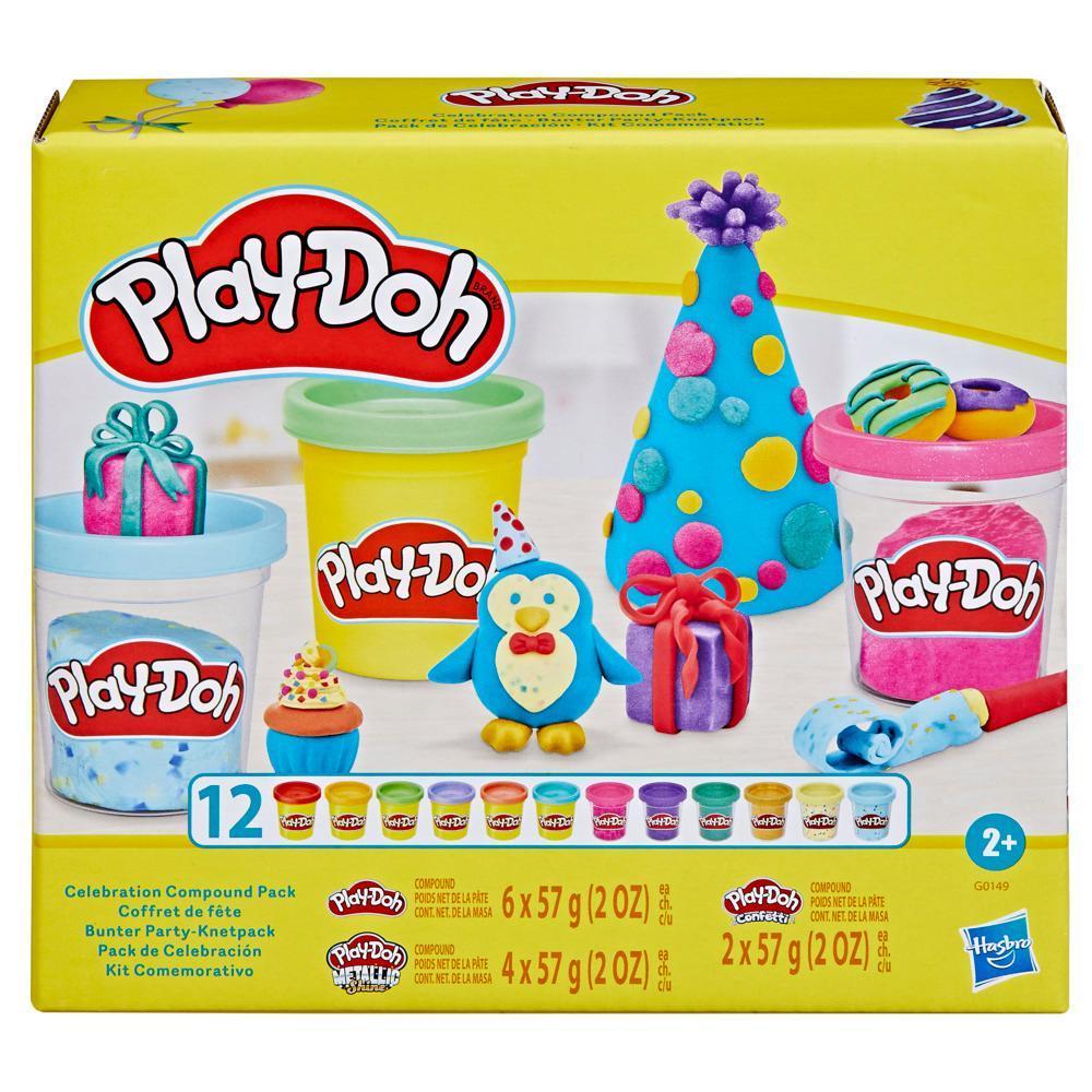 Play-Doh 12 Pack Assorted Celebration Compound Arts and Crafts Toys product thumbnail 1