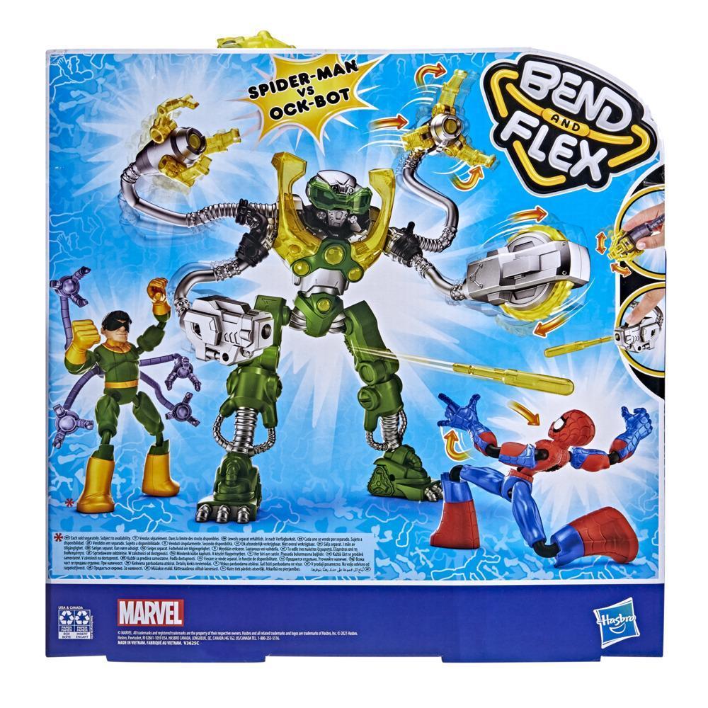 Marvel Spider-Man Bend And Flex Action Spider-Man Vs. Ock-Bot, 6-inch Spider-Man and 10-Inch Ock-Bot, For Ages 4 And Up product thumbnail 1