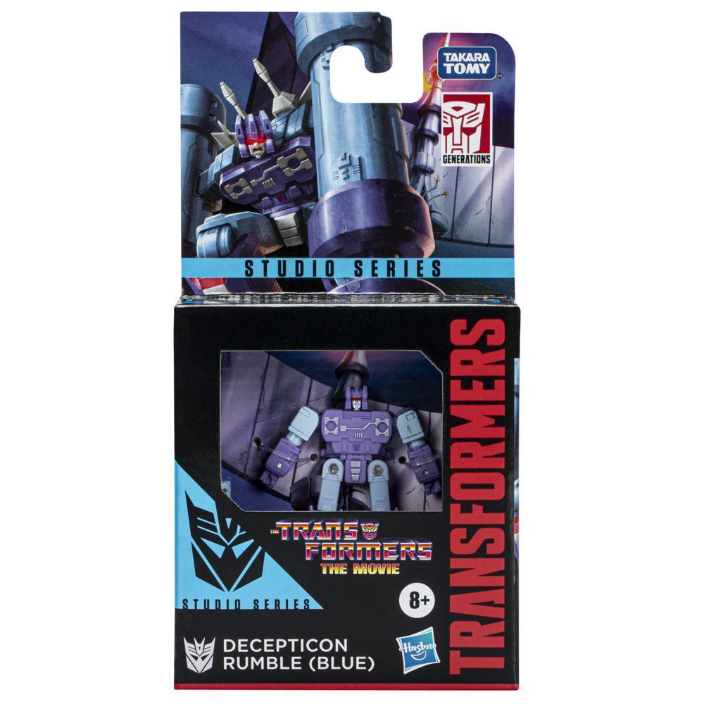 Transformers Studio Series Core The Transformers: The Movie Decepticon Rumble (Blue) Figure, Ages 8 and Up, 3.5-inch product thumbnail 1