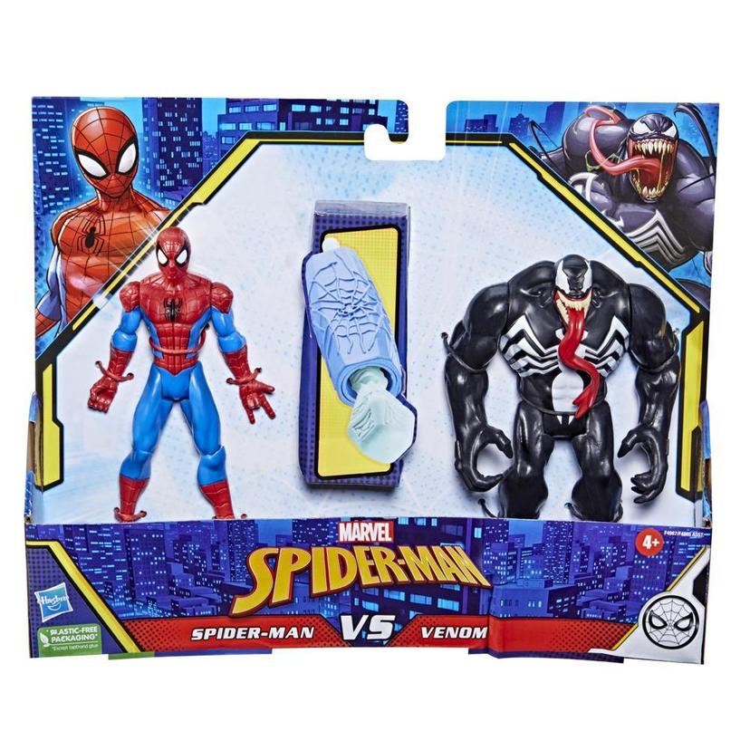 Marvel Spider-Man Spider-Man Vs Venom Battle Packs, 6-Inch-Scale Spider-Man  Figure 2-Pack, Toys for Kids Ages 4 and Up - Marvel
