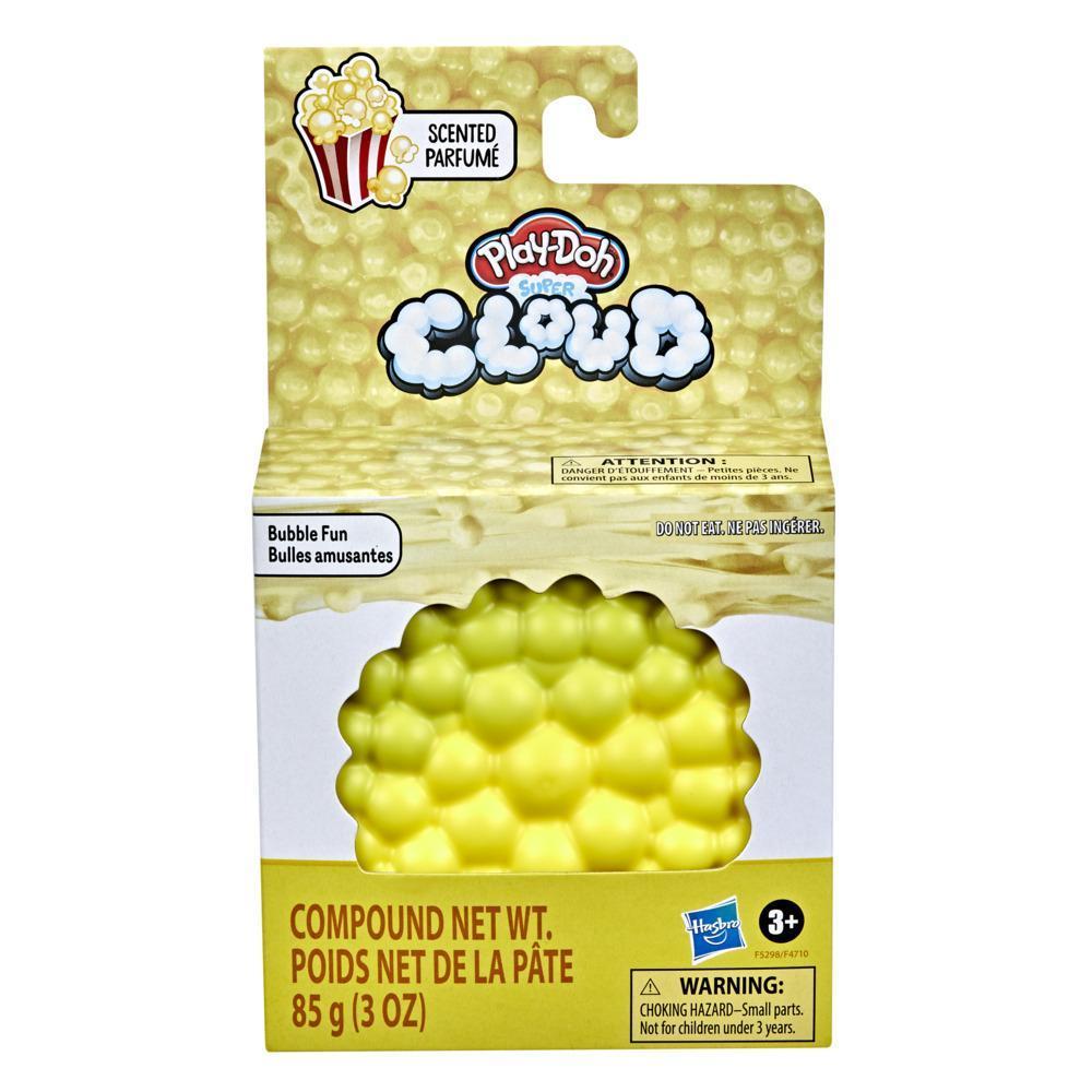 Play-Doh Super Cloud Bubble Fun Light Yellow Popcorn Scented Single Can with Bubbly Texture, 3 Ounces, Non-Toxic product thumbnail 1