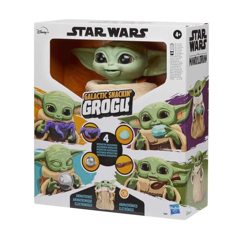 Star Wars Galactic Snackin' Grogu 9.25-Inch-Tall Animatronic Toy