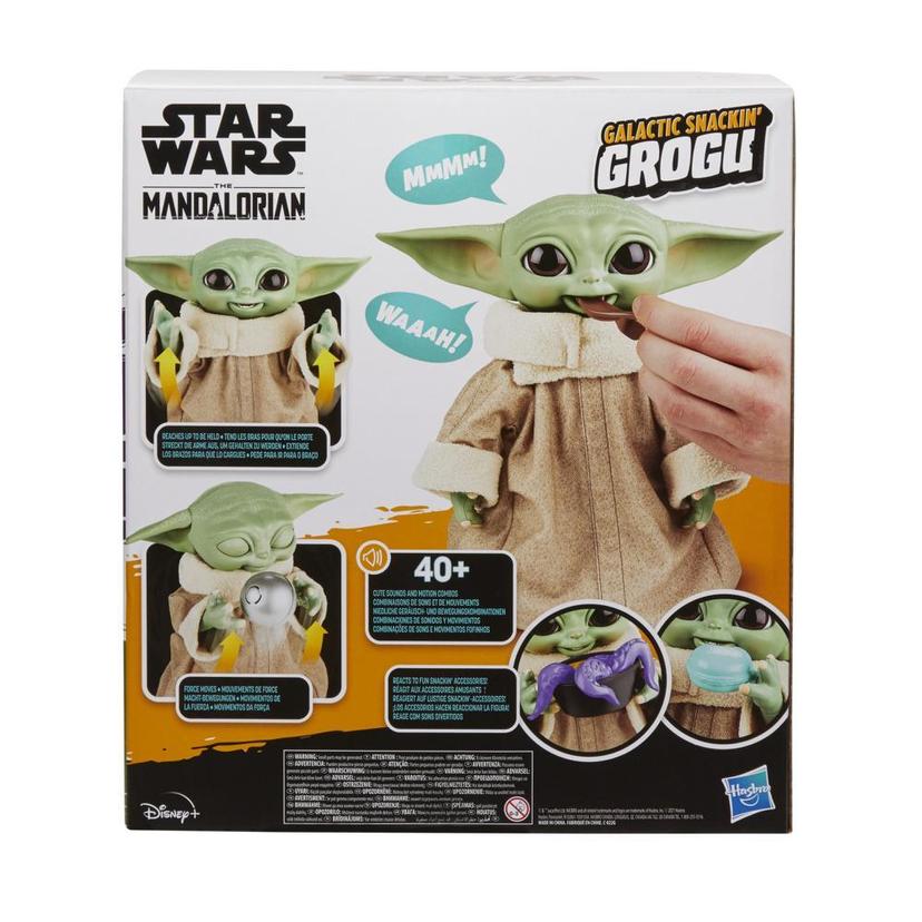 Star Wars Galactic Snackin' Grogu 9.25-Inch-Tall Animatronic Toy, Over 40  Sound and Motion Combinations, Ages 4 and Up - Star Wars