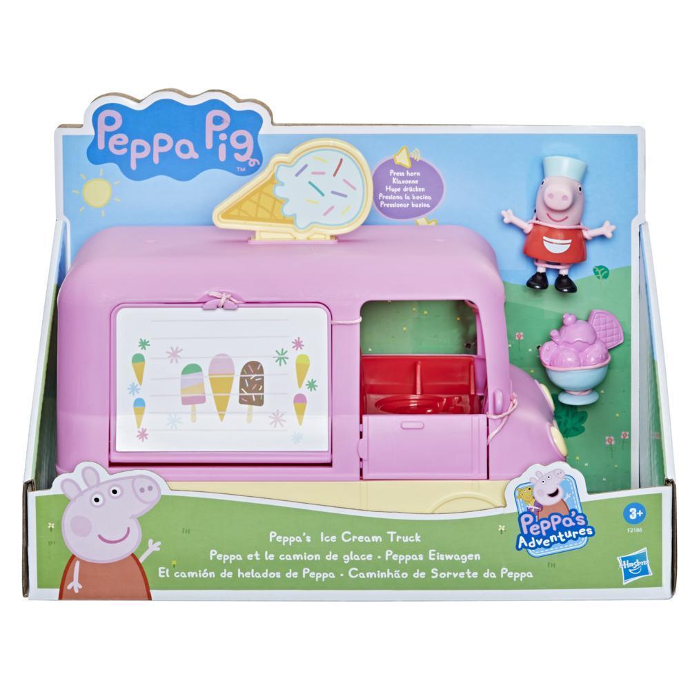 Peppa Pig Peppa’s Adventures Peppa’s Ice Cream Truck Vehicle Preschool Toy, Speech and Sounds, Ages 3 and Up product thumbnail 1