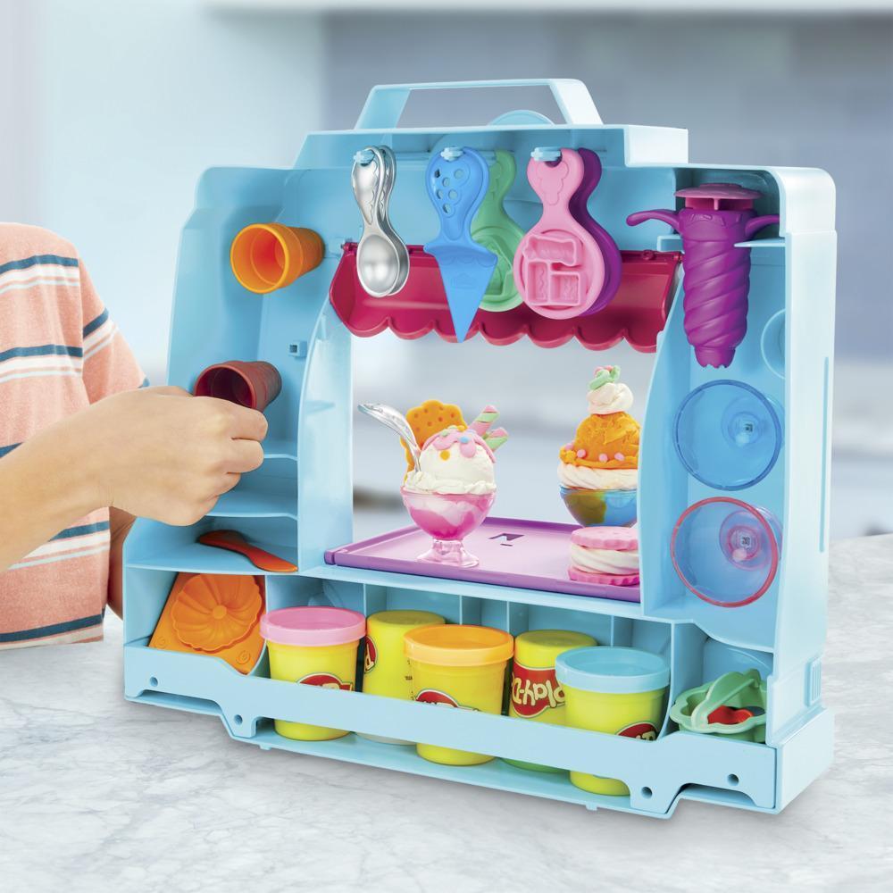 Play-Doh Ice Cream Truck Playset for Kids 3 Years and Up with 20 Tools, 5 Modeling Compound Colors product thumbnail 1