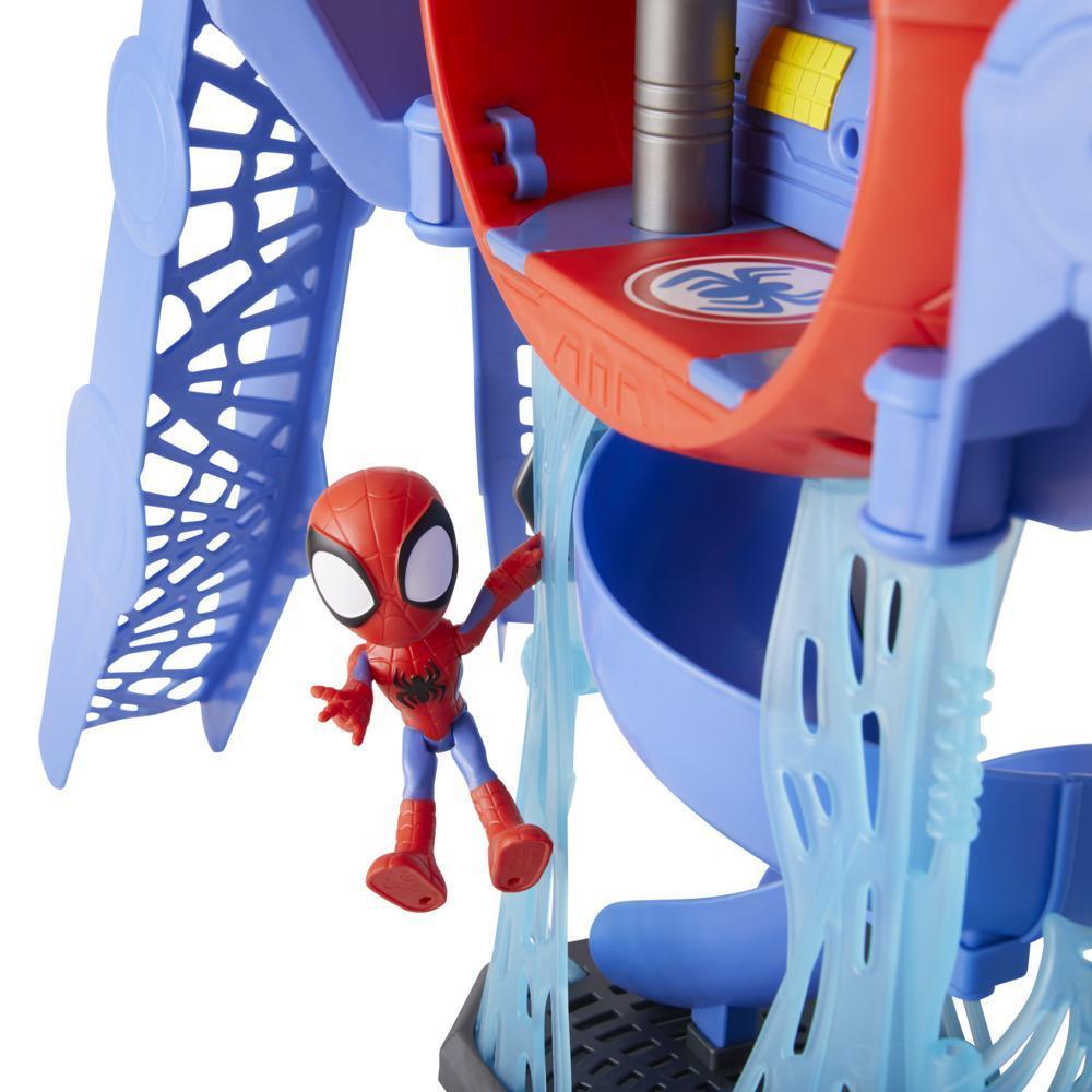 Marvel Spidey and His Amazing Friends Web-Quarters Playset With Lights,  Sounds, Spidey and Vehicle, For Kids Ages 3 and Up - Marvel