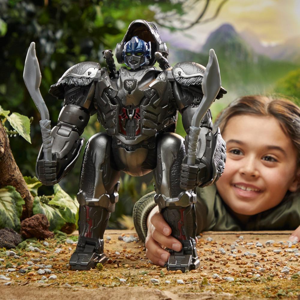 Transformers: Rise of the Beasts Command & Convert Animatronic Optimus Primal Toy (12.5”) product thumbnail 1