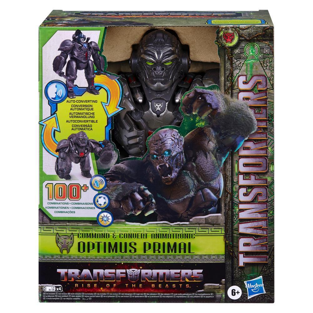 Transformers: Rise of the Beasts Command & Convert Animatronic Optimus Primal Toy (12.5”) product thumbnail 1