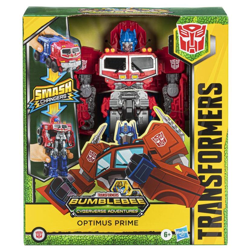Transformers Bumblebee Cyberverse Adventures Dinobots Unite Smash Changer  Optimus Prime Figure, 9-inch - Transformers