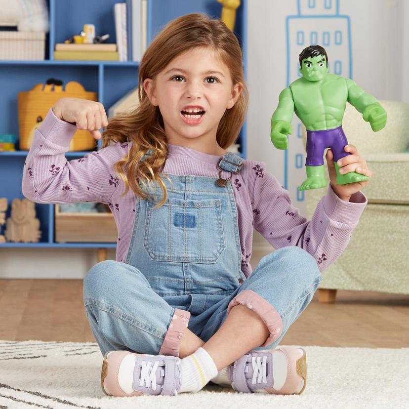 Marvel Spidey and His Amazing Friends Supersized Hulk Action Figure, Preschool Toy, Age 3 and Up product image 1