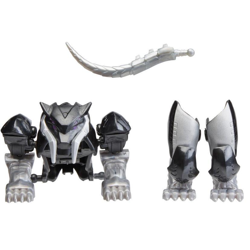 Marvel Mech Strike Mechasaurs Black Panther (4”) with Sabre Claw Mechasaur Action Figures product image 1