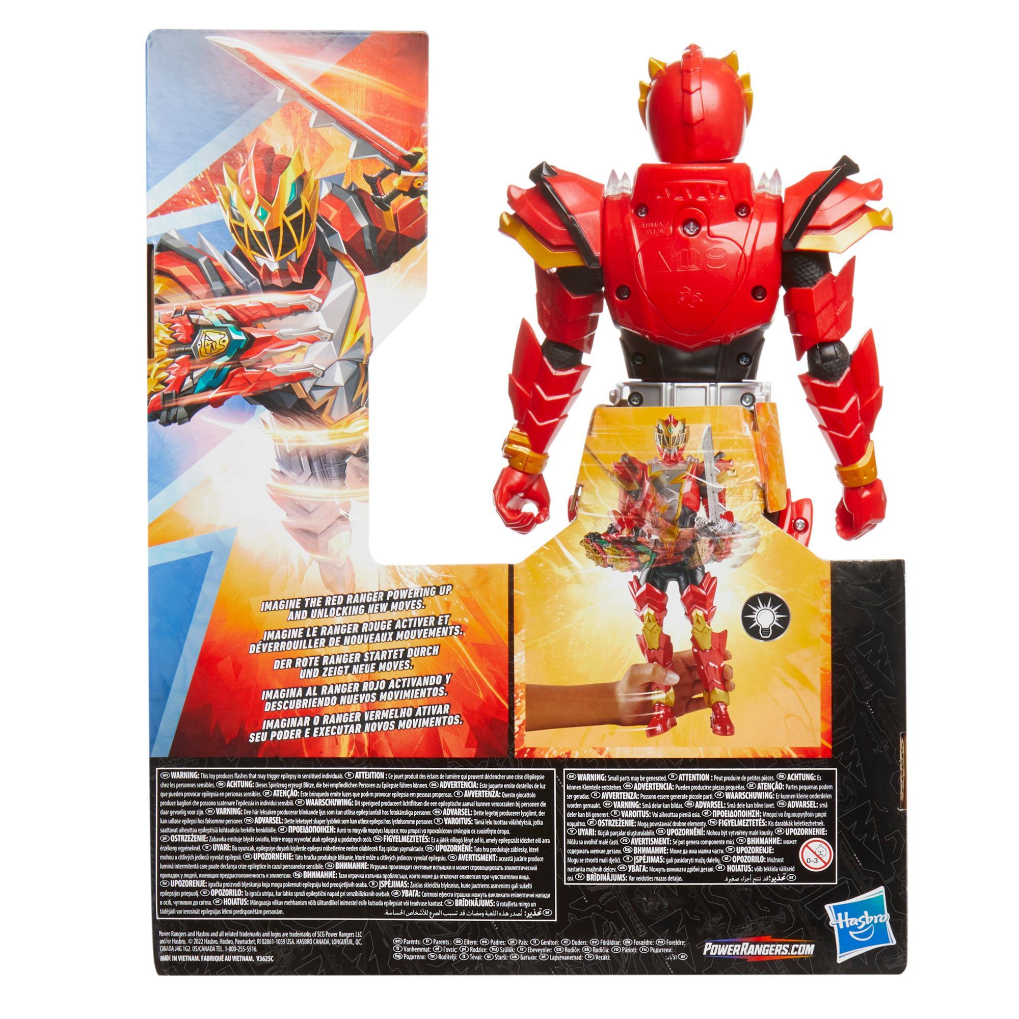 Power Rangers Dino Fury Spiral Strike Red Ranger 12-inch Scale Electronic Action Figure Toy, Ages 4 and Up, Includes 2 Accessories product thumbnail 1