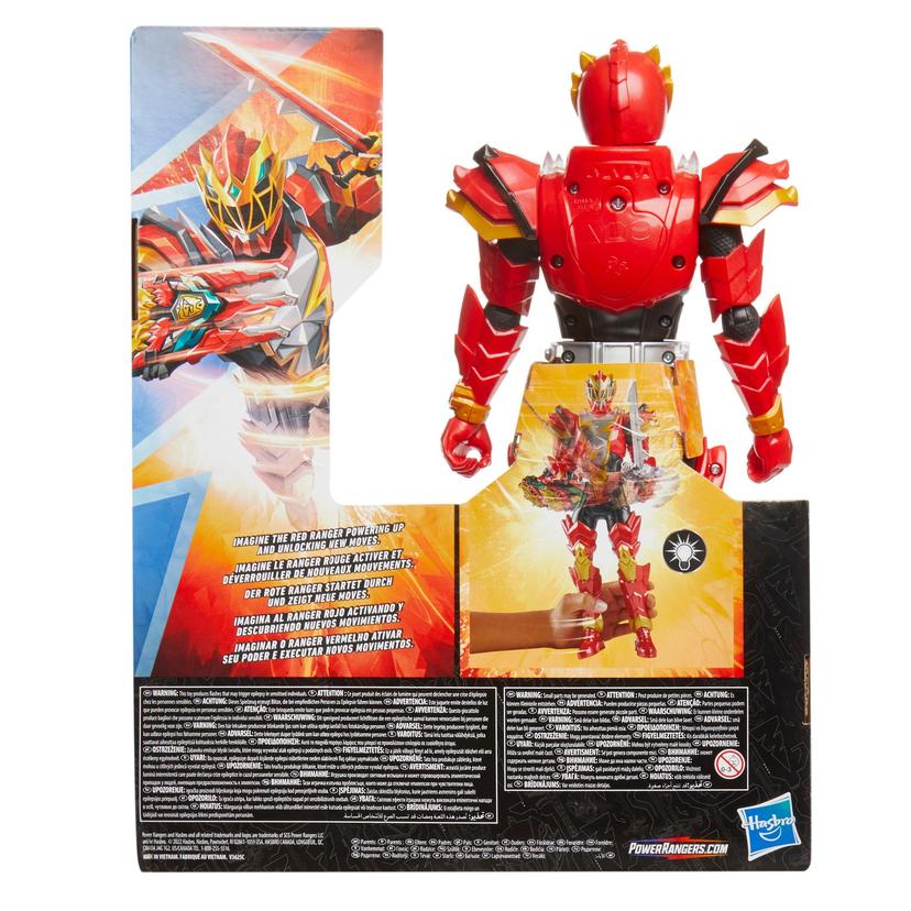 Power Rangers Dino Fury Spiral Strike Red Ranger 12-inch Scale Electronic Action Figure Toy, Ages 4 and Up, Includes 2 Accessories product image 1