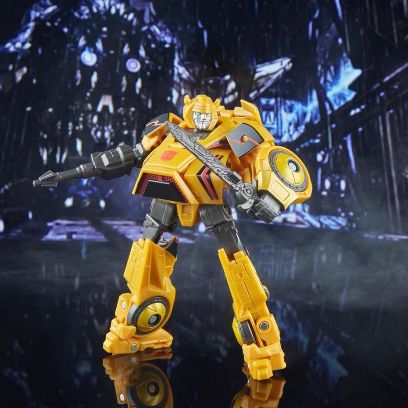 Transformers Studio Series Deluxe 01 Gamer Edition Bumblebee Converting Action Figure (4.5”) product image 1